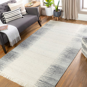 Surya Reliance 10' X 14' Handwoven Wool Rug - Timeless Cottage Style With Elegant Fringe Detail Tan Wool Rli2307-23