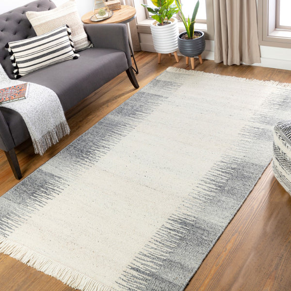 Surya Reliance 10' X 14' Handwoven Wool Rug - Timeless Cottage Style With Elegant Fringe Detail Tan Wool Rli2307-23
