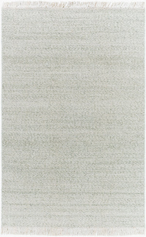 Surya Reliance 10' X 14' Handwoven Wool Rug - Timeless Cottage Style With Elegant Fringe Detail Sage Wool Rli2310-810