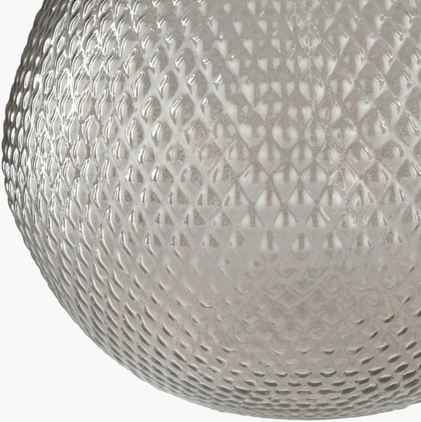 Surya Arlo Modern 26" Accent Table Lamp - Stylish Glass & Metal Design For Home Or Office Decor Body, Medium Gray,Shade, White,Finial, Metallic ,Nickel,Harp, Metallic ,Nickel,Cord, Translucent Glass,Linen,Steel Rlo-001