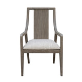 Scott Living Home Griffith Sling Back Arm Chair Gray with Light Wood Finish P367DJ261 Pulaski Furniture