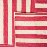 Safavieh Canyon Stripe Patch Hand Woven  Rug Rouge RLR2867H-9