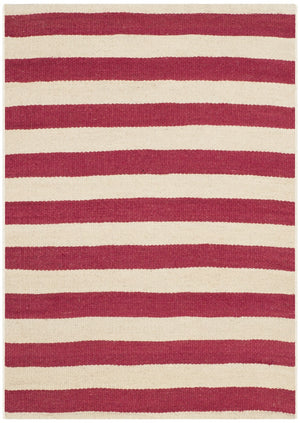 Safavieh Canyon Stripe Hand Woven  Rug Rouge RLR2868H-9