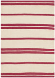 Safavieh Sagaponeck Stripe Hand Woven  Rug Rouge RLR2870H-9