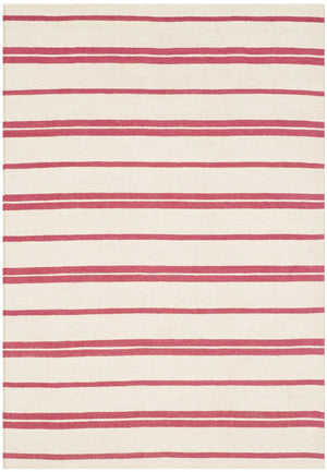 Safavieh Sagaponeck Stripe Hand Woven  Rug Rouge RLR2870H-9