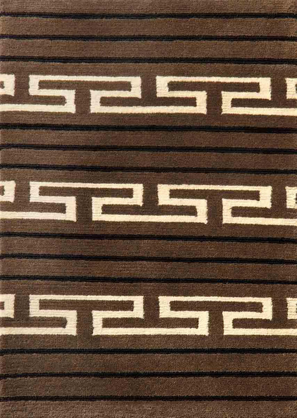 Safavieh Crosby Hand Knotted  Rug Evening Brown / Multi RLR4932B-8