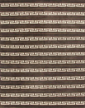 Safavieh Crosby Hand Knotted  Rug Evening Brown / Multi RLR4932B-8