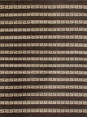 Safavieh Crosby Hand Knotted  Rug Evening Brown / Multi RLR4932B-8