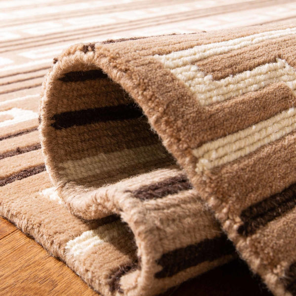 Safavieh Crosby Hand Knotted  Rug Camel / Multi RLR4932D-8