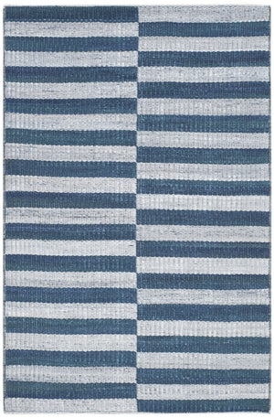 Safavieh Cameron Stripe Hand Woven  Rug Indigo Chambray RLR5315B-8