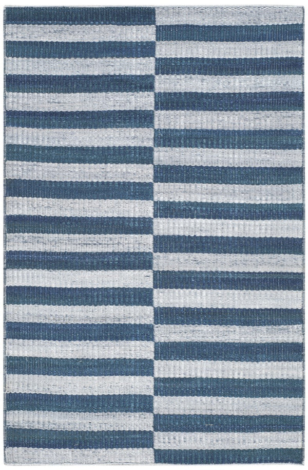 Safavieh Cameron Stripe Hand Woven  Rug Indigo Chambray RLR5315B-8