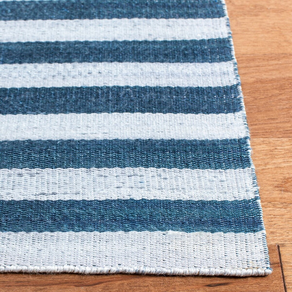 Safavieh Cameron Stripe Hand Woven  Rug Indigo Chambray RLR5315B-8