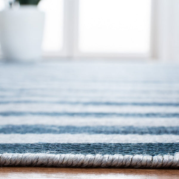 Safavieh Cameron Stripe Hand Woven  Rug Indigo Chambray RLR5315B-8