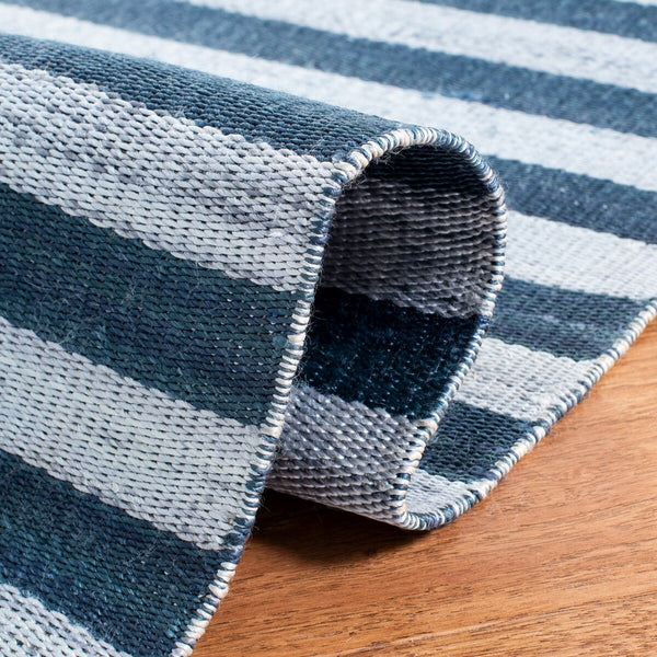 Safavieh Cameron Stripe Hand Woven  Rug Indigo Chambray RLR5315B-8