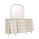 Grace Dresser Mirror White with Opulent Opal Finish P377110 Pulaski Furniture