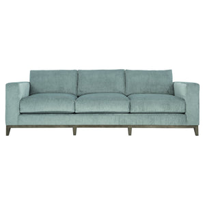 Bernhardt Bernhardt Noel Sofa — Made-To-Order 100"W Three-Seater With Feather-Down Cushions, Tapered Legs P7327A