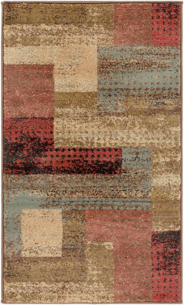 Livabliss Riley Geometric Polypropylene Area Rug Mid-century Retro Style for Living or Dining Rooms Light Green, Da 2' x 3'3" RLY5004-233