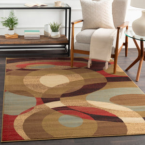 Livabliss Riley Machine Woven Polypropylene Runner Rug for Hallways with Mid-century Geometric Pattern Light Green, Da 2' x 7'5" RLY5007-275