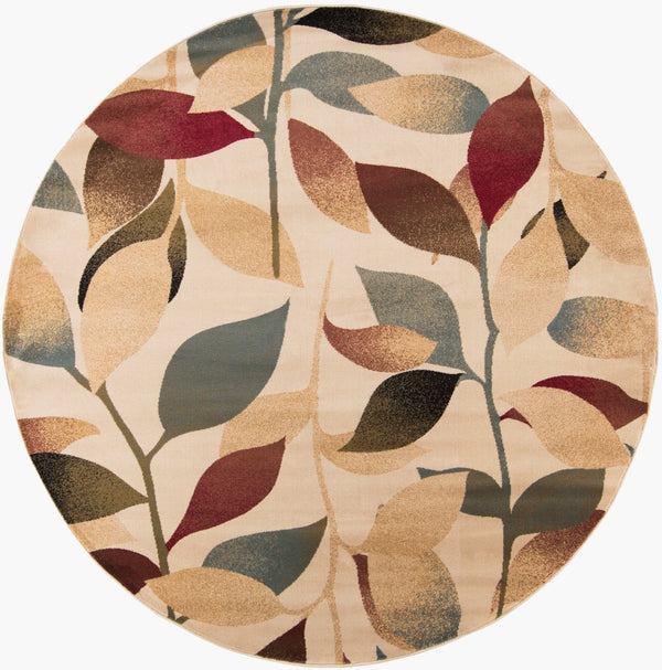 Livabliss Riley Geometric Polypropylene Area Rug for Living and Dining Rooms with Medium Pile Light Green, Da 7'10" x 7'10" RLY5010-8RD