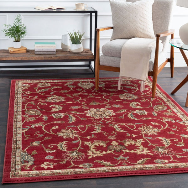 Livabliss Riley Traditional Pattern Polypropylene Indoor Rug for Entryway Bathroom or Bedside Rust, Beige 2'11" x 7'3" RLY5024-38