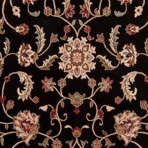 Livabliss Riley Traditional Updated Pattern Polypropylene Area Rug for High-traffic Living Spaces Black, Mustard 2' x 3'3" RLY5025-233
