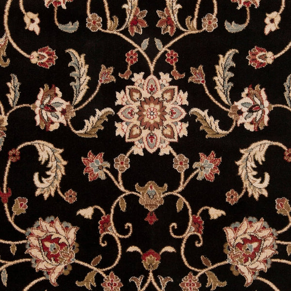 Livabliss Riley Traditional Updated Pattern Polypropylene Area Rug for High-traffic Living Spaces Black, Mustard 2' x 3'3" RLY5025-233