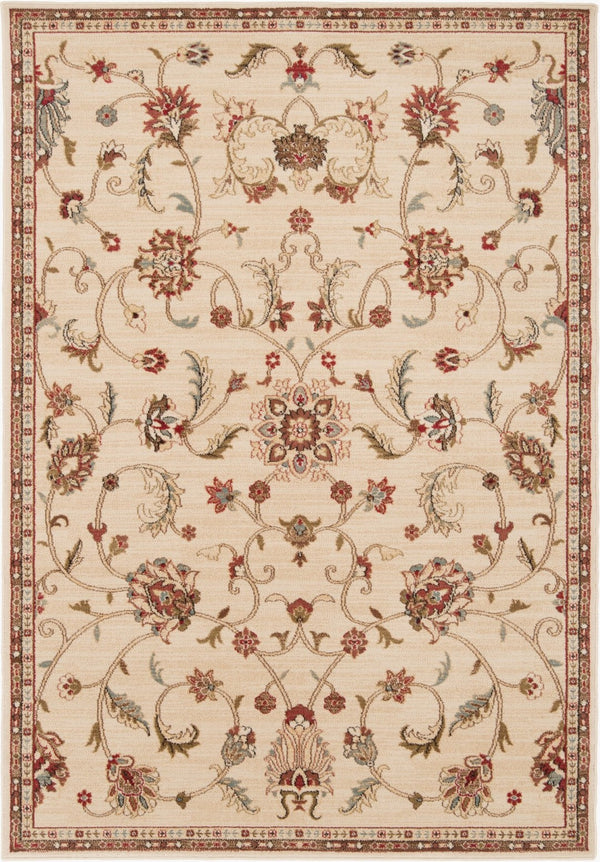 Livabliss Riley Traditional Polypropylene Area Rug for Living Dining and Bedroom Floors Beige, Mustard 9'10" x 12'10" RLY5026-1013
