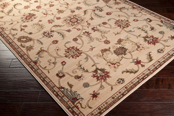 Livabliss Riley Traditional Polypropylene Area Rug for Living Dining and Bedroom Floors Beige, Mustard 9'10" x 12'10" RLY5026-1013