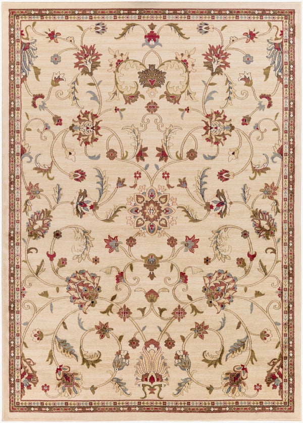 Livabliss Riley Traditional Polypropylene Area Rug for Living Dining and Bedroom Floors Beige, Mustard 7'10" x 10'10" RLY5026-7101010
