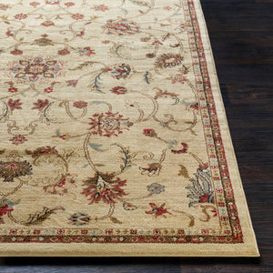 Livabliss Riley Traditional Polypropylene Area Rug for Living Dining and Bedroom Floors Beige, Mustard 9'10" x 12'10" RLY5026-1013