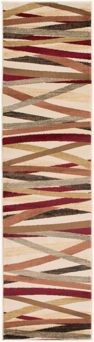Livabliss Riley Geometric Polypropylene Runner Rug Turkish Woven for Hallways and Entryways RLY5058-275