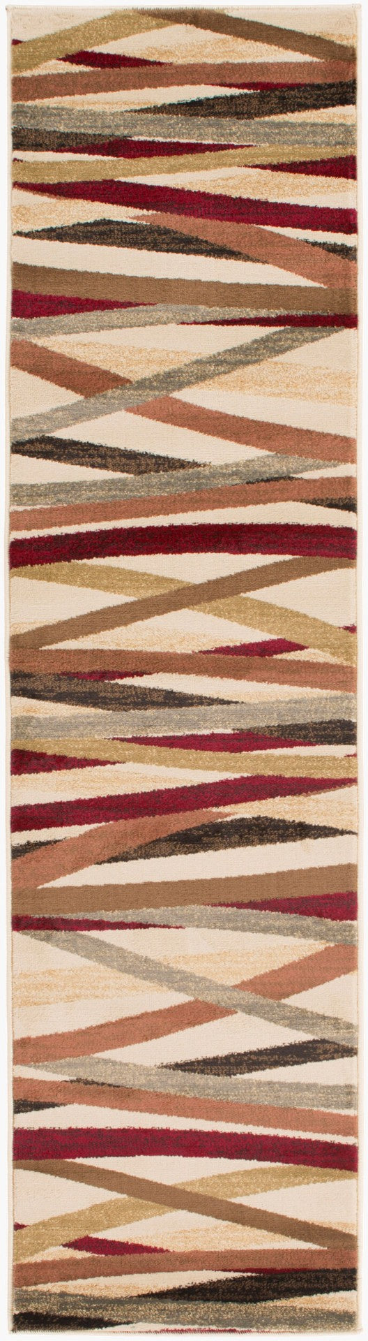 Livabliss Riley Geometric Polypropylene Runner Rug Turkish Woven for Hallways and Entryways RLY5058-275