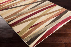 Livabliss Riley Area Rug - Elegant Machine-woven Design For High Traffic Areas, Plush Comfort For Your Home Wheat,Brown,Dark Red,Gray,Dark Brown,Beige Polypropylene Rly5058-233