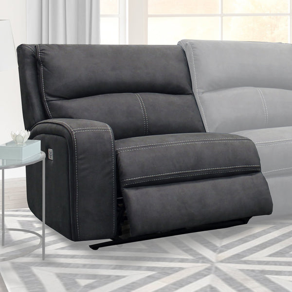 Parker House Parker Living Polaris Recliner - Modern Comfort With Power Motion And Stylish Design For Your Home Dark Grey 100% Polyester (W) Mpol#811lph-sla