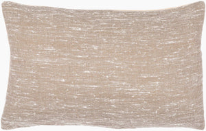 Surya Romona 14"L X 22"W Rustic Lumbar Pillow - Cozy Linen Blend Decor For Stylish Home Transformation Cream Linen,Polyester,Cotton Rma001-1422