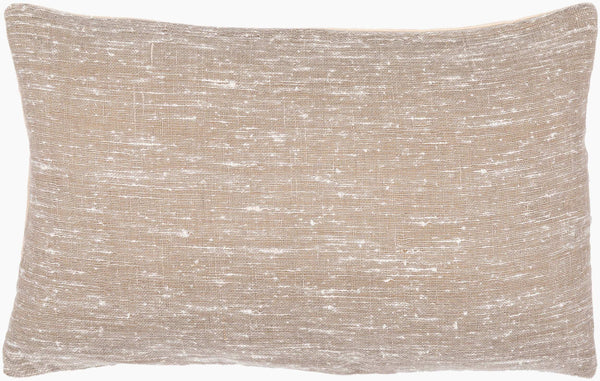 Surya Romona 14"L X 22"W Rustic Lumbar Pillow - Cozy Linen Blend Decor For Stylish Home Transformation Cream Linen,Polyester,Cotton Rma001-1422