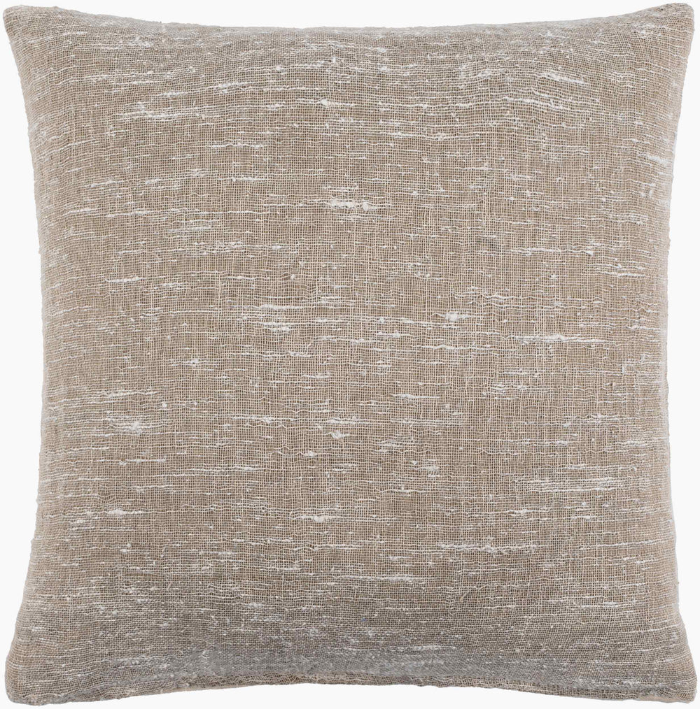 Surya Romona Rustic 18"L X 18"W Accent Pillow – Cozy Linen Blend For Stylish Home Decor & Comfort Cream Linen,Polyester,Cotton Rma001-2020p