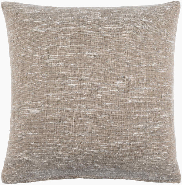 Surya Romona Rustic 18"L X 18"W Accent Pillow – Cozy Linen Blend For Stylish Home Decor & Comfort Cream Linen,Polyester,Cotton Rma001-2020p