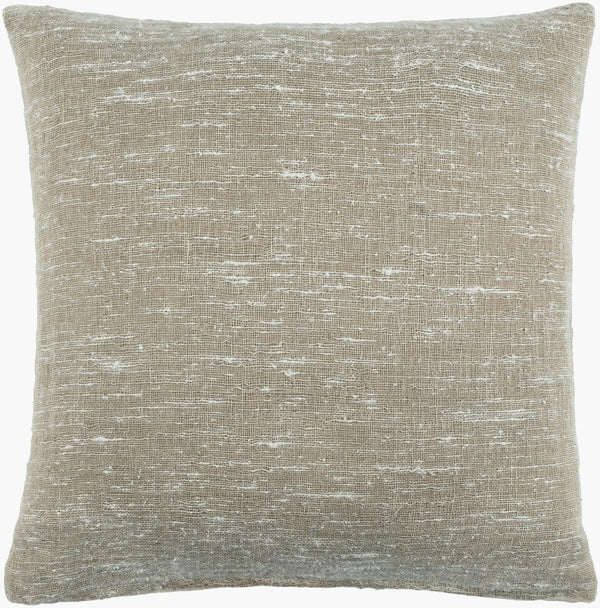 Surya Romona Woven Linen Blend Throw Pillow Rustic Farmhouse Accent for Sofa or Bed RMA001-2222P