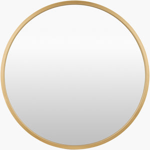 Surya Carmen Modern 22" X 22" Iron Accent Mirror - Versatile Wall Decor For Elegant Home Interiors Frame, Gold Iron Rme001-2222