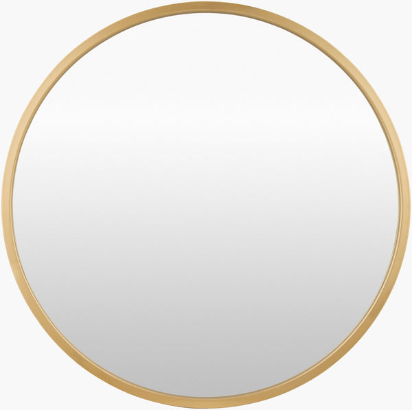 Surya Carmen Modern 22" X 22" Iron Accent Mirror - Versatile Wall Decor For Elegant Home Interiors Frame, Gold Iron Rme001-2222