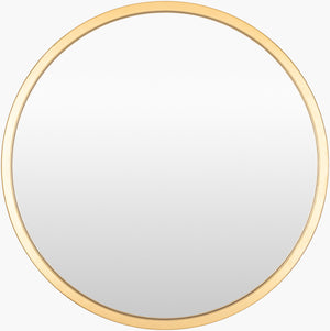 Surya Carmen Modern 22" X 22" Iron Accent Mirror - Versatile Wall Decor For Elegant Home Interiors Frame, Gold Iron Rme001-2727