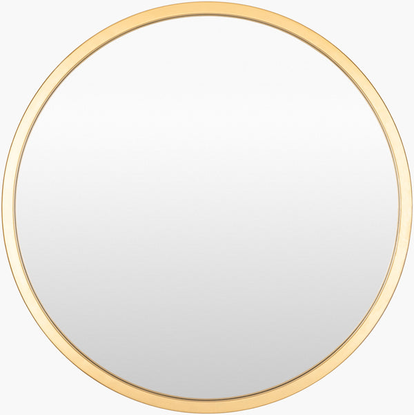 Surya Carmen Modern 22" X 22" Iron Accent Mirror - Versatile Wall Decor For Elegant Home Interiors Frame, Gold Iron Rme001-2727