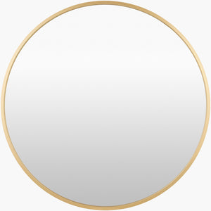 Surya Carmen Modern 22" X 22" Iron Accent Mirror - Versatile Wall Decor For Elegant Home Interiors Frame, Gold Iron Rme001-3232