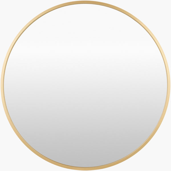 Surya Carmen Modern 22" X 22" Iron Accent Mirror - Versatile Wall Decor For Elegant Home Interiors Frame, Gold Iron Rme001-3232