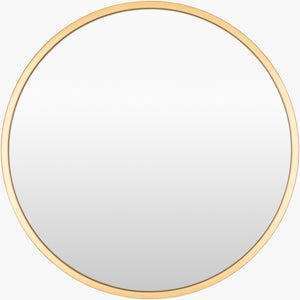 Surya Carmen Modern 22" X 22" Iron Accent Mirror - Versatile Wall Decor For Elegant Home Interiors Frame, Gold Iron Rme001-3636