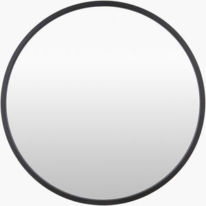 Surya Carmen Modern 22" X 22" Iron Accent Mirror - Versatile Wall Decor For Elegant Home Interiors Frame, Black Iron Rme002-2222