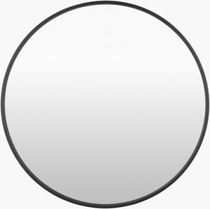 Surya Carmen Modern 22" X 22" Iron Accent Mirror - Versatile Wall Decor For Elegant Home Interiors Frame, Black Iron Rme002-2727