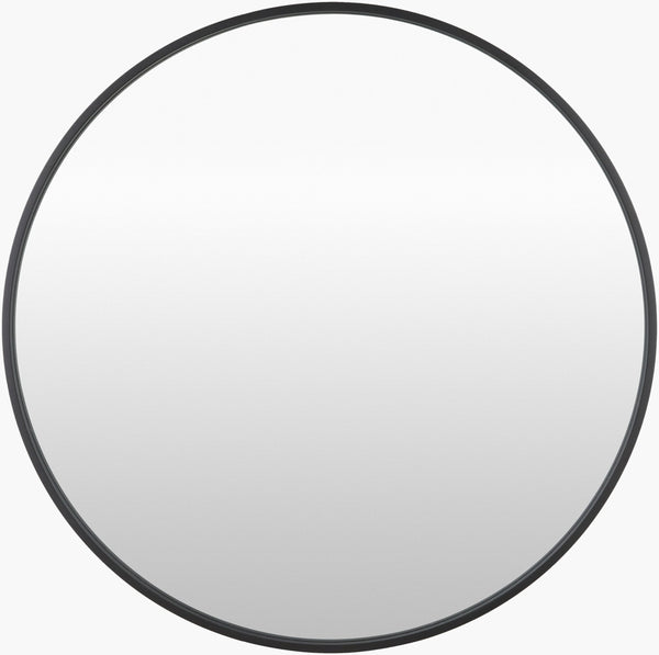 Surya Carmen Modern 22" X 22" Iron Accent Mirror - Versatile Wall Decor For Elegant Home Interiors Frame, Black Iron Rme002-2727