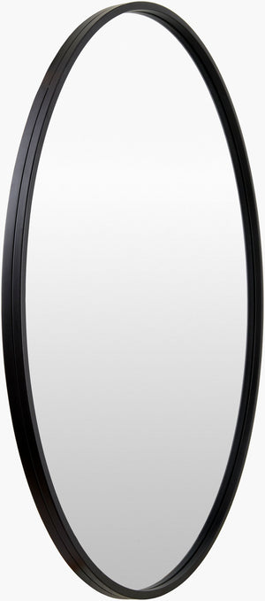 Surya Carmen Modern 22" X 22" Iron Accent Mirror - Versatile Wall Decor For Elegant Home Interiors Frame, Black Iron Rme002-3232